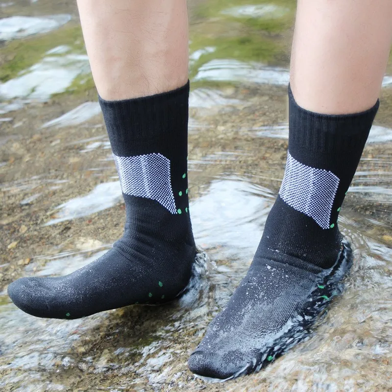 Outdoor Waterproof Wading Socks Men Women Camping Hiking Sports Breathable Waterproof Socks Skiing Riding Long Tube Stockings