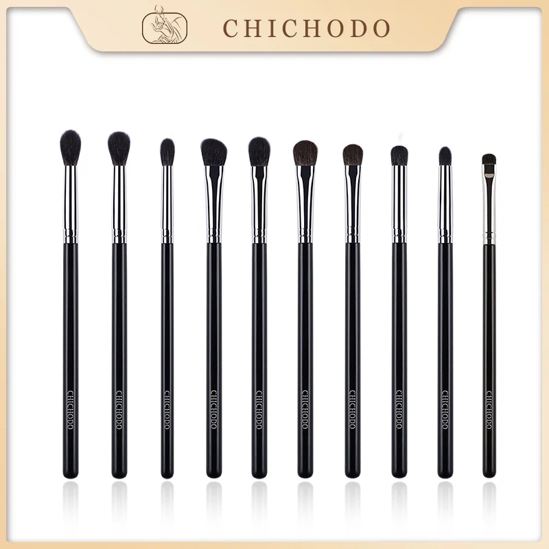 Chichodo Make-Up Borstel-All Dierlijk Haar Oogborstels Serie-Natuurlijk Haar Professionele Cosmetische Borstel-Oogschaduw Wenkbrauw Make-Up Tools