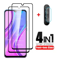 4 in 1 protective glass redmi 9 camera lens protector For xiaomi redmi 9 redmi9 xiomi xaomi redmy 9 tempered glass film 6.53