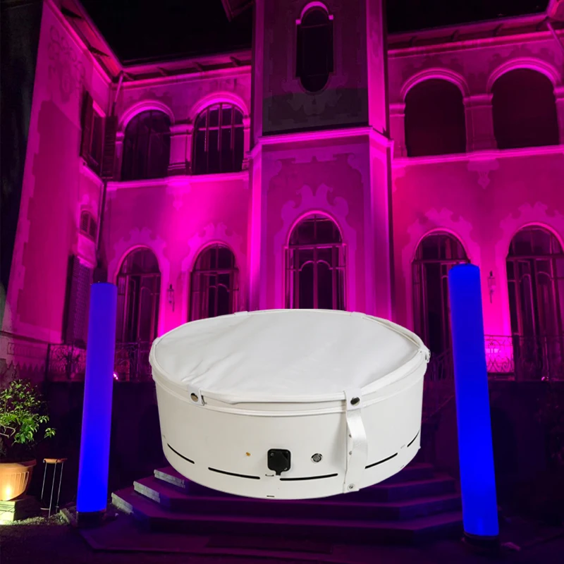 

New Arrival Outdoor Waterproof LED LOGO Light 6X10W RGBW 4in1 Battery Powered Wireless Remote LED Pillar Inflatable Light Party