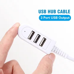 Mini 0.3m USB HUB Adapter USB 3 Splitter for Data Charging Usb Cable 1.2m USB Hab For Laptop PC Notebook Extend Cable USB Hub