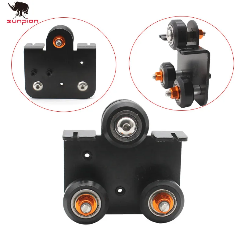 Extruder Back Support Plate kit with bearing pulley Backplate For Creality CR-10 10s Ender 3 S4 S5 Series/ TEVO Anet 3D Printers