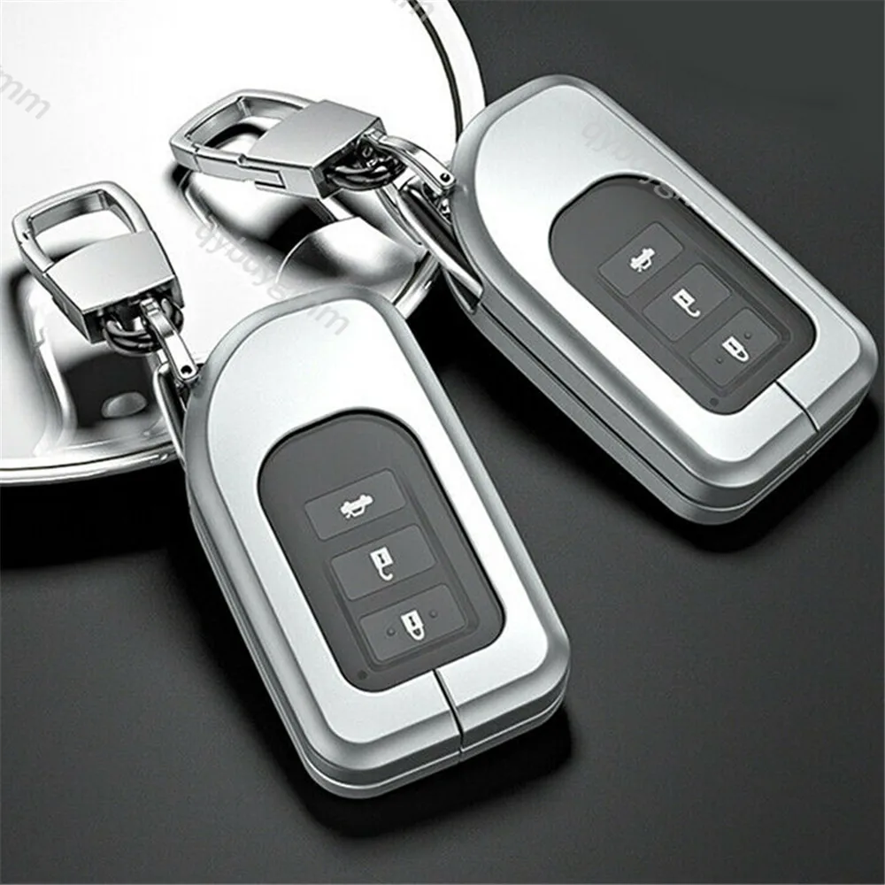 Aluminum Alloy Car Remote Key Fob Cover Case Keychain Bag Holder Shell For Lexus NX RX 250 GS IS RC300 Auto Smart Key Skin Frame