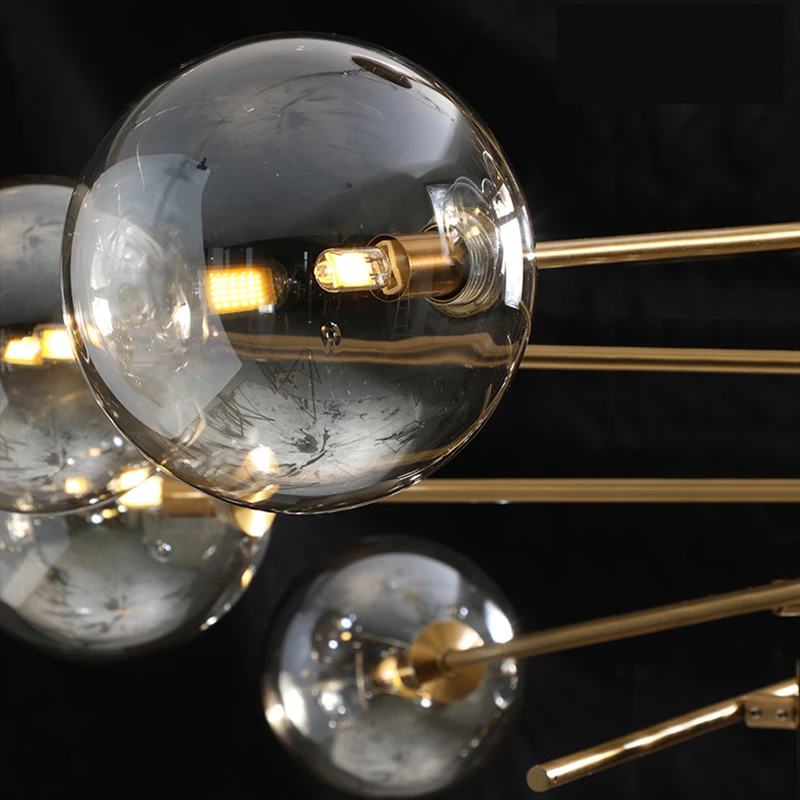 Nordic Luxury Pendant Lights Glass Ball LED Pendant Lamp Lighting Living Room Dining Room Restaurant Kitchen Decor Hanging Lamp