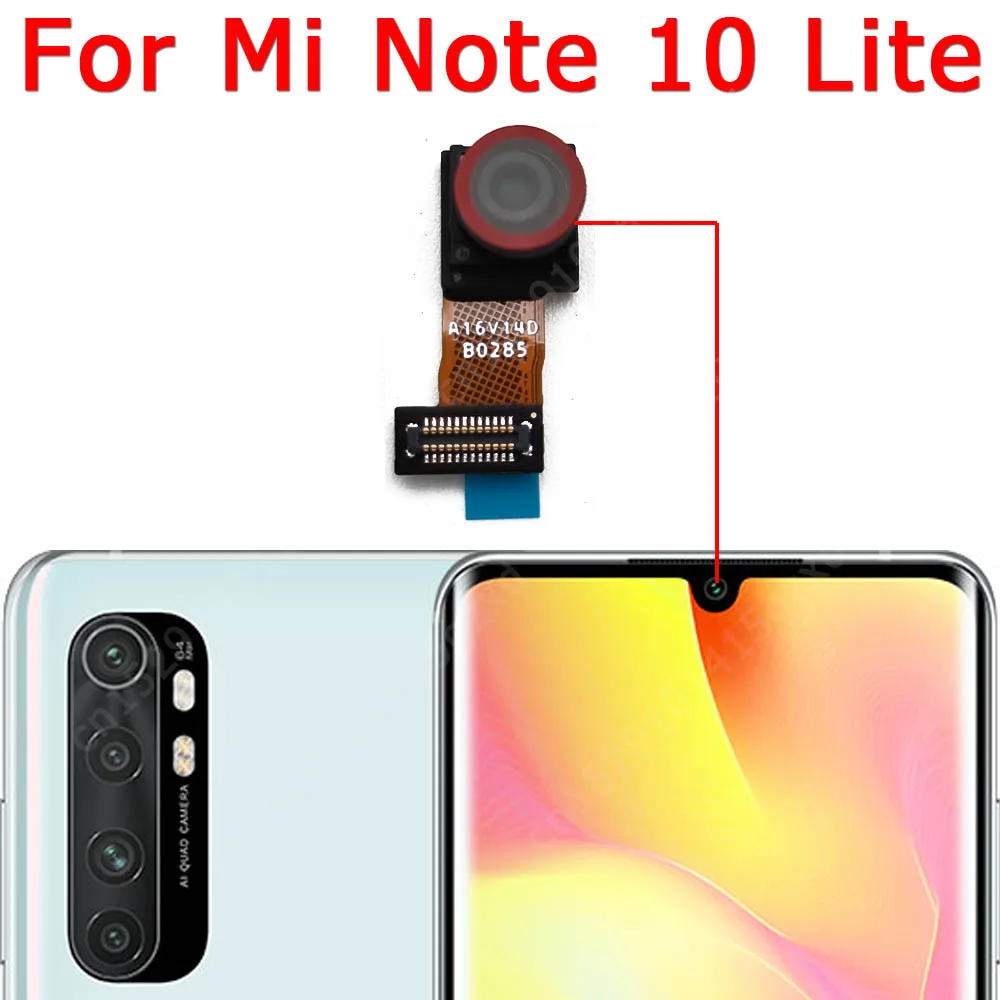Front Rear View Back Camera For Xiaomi Mi Note 10 Lite Note10 Main