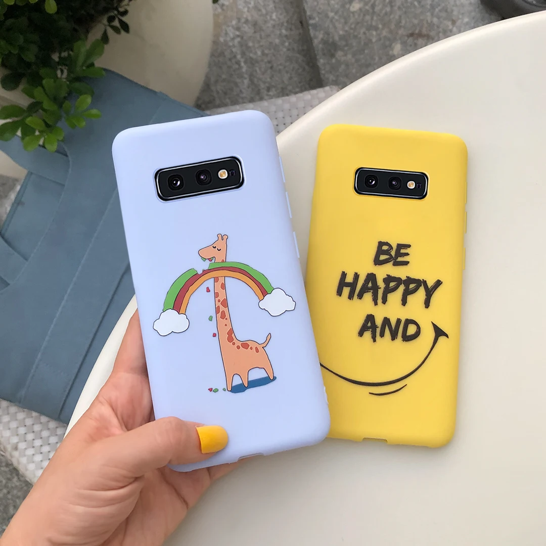 Case For Samsung Galaxy S10e Phone Case tpu Soft Silicone Cute Funny Cartoon Cover Case For Samsung Galaxy S10e G970F S 10e Case