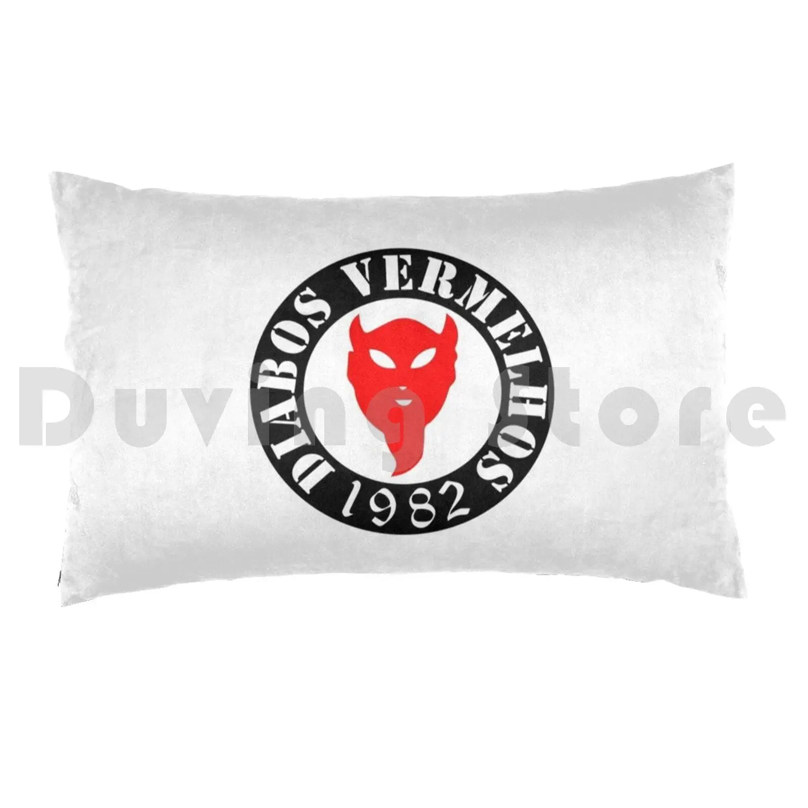 Flag Diabos Vermelhos Pillow Case Printed 50x75 1904 Sempre Diabos Vermelhos Eusebio Fan