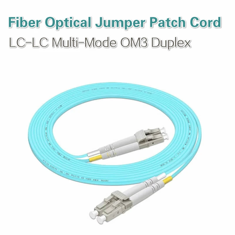 LC-LC Multi-Mode OM3 Fiber Cable Multimode Duplex Fiber Optical Jumper Patch Cord 10pcs/lot Free shipping