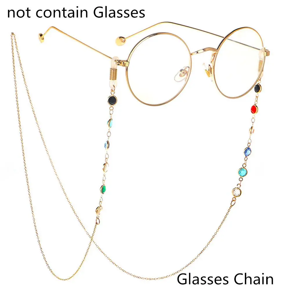 Fashion Glass Beads Long Glasses Chain Eyeglass Lanyard  Glasses Necklace  Eye wear Accessories