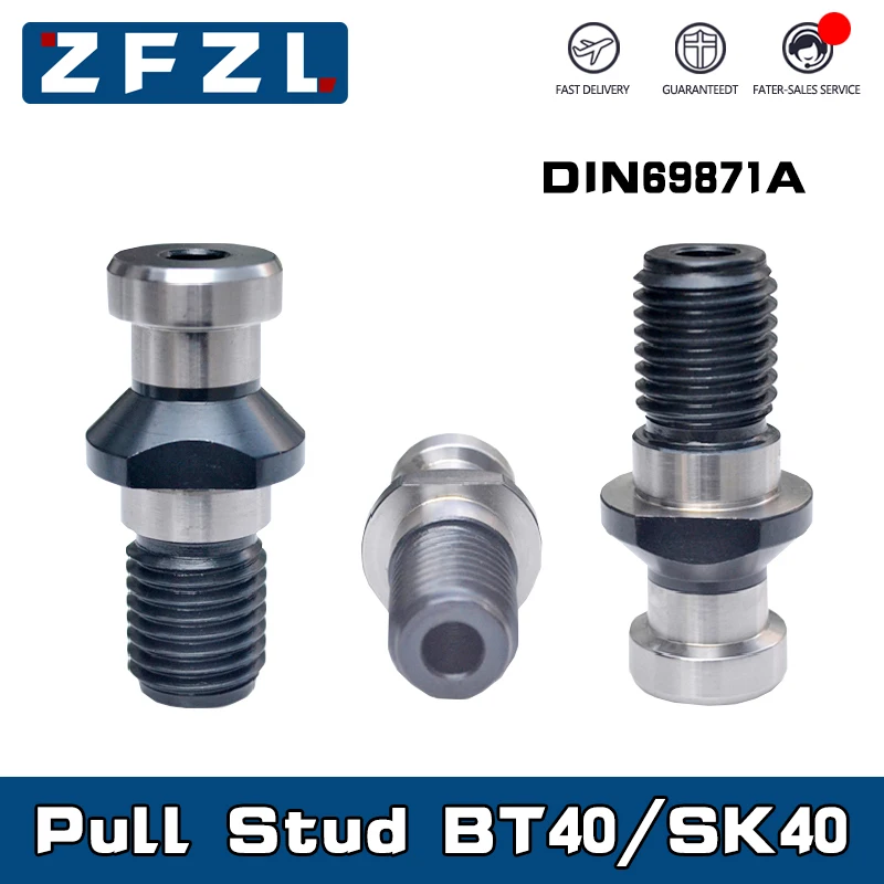 1PC BT30 BT40 SK30 SK40 x 45 Degree M12 Pull Stud Retention Knob CNC Milling New Pull Stud DIN69871A