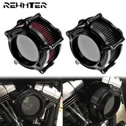 Motorcycle Cut Air Intake Cleaner Filter Aluminum Air Filter For Harley Softail Dyna Sportster Touring Road Glide King Fatboy
