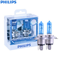 Philips Diamond Vision 9003 HB2 H4 12V 60/55W P43t 12342DVS2 5000K Cool White Light Car Halogen Headlight Hi/lo Beam (Twin Pack)