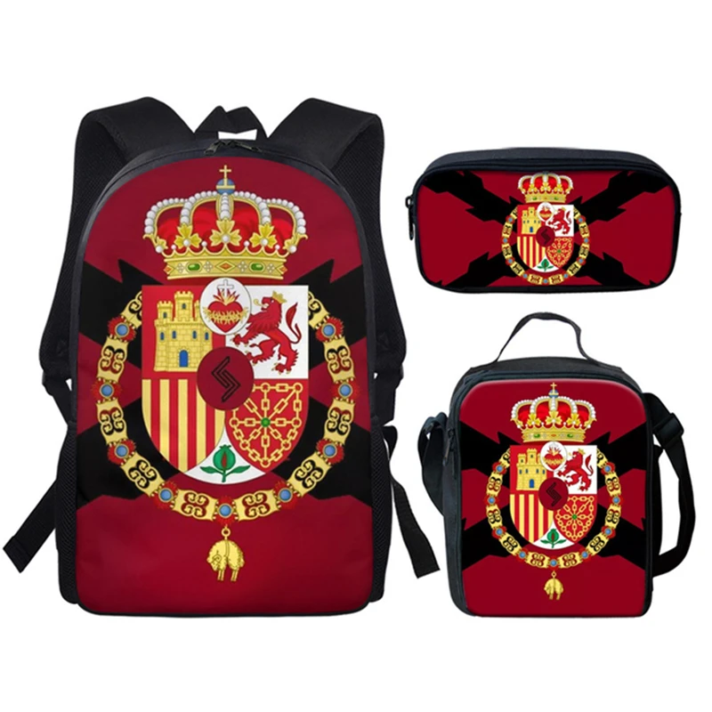 Conjunto de Mochila Escolar para adolescentes, con logotipo de equipo 3D impreso, Escolar para niños y niñas