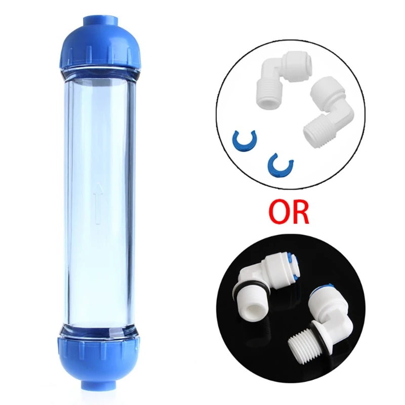 Water Filter Behuizing Diy Vullen T33 Shell Filter Buis Transparant Omgekeerde Osmose 19QE