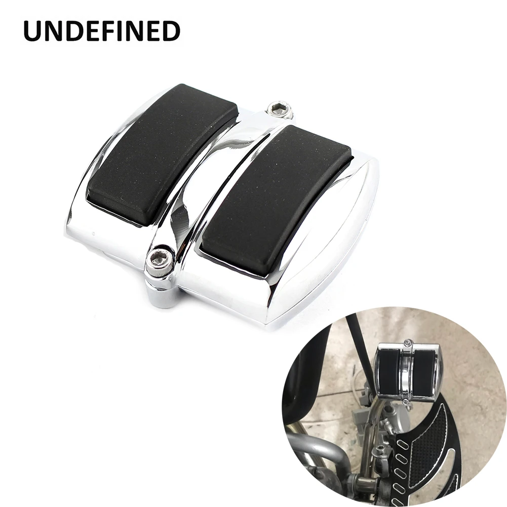 Chrome Motorcycle Brake Foot Pegs Pedal Pad Cover For Honda Rebel 250 Shadow Sabre VF750C Magna ACE Aero Spirit VT 600 750 1100