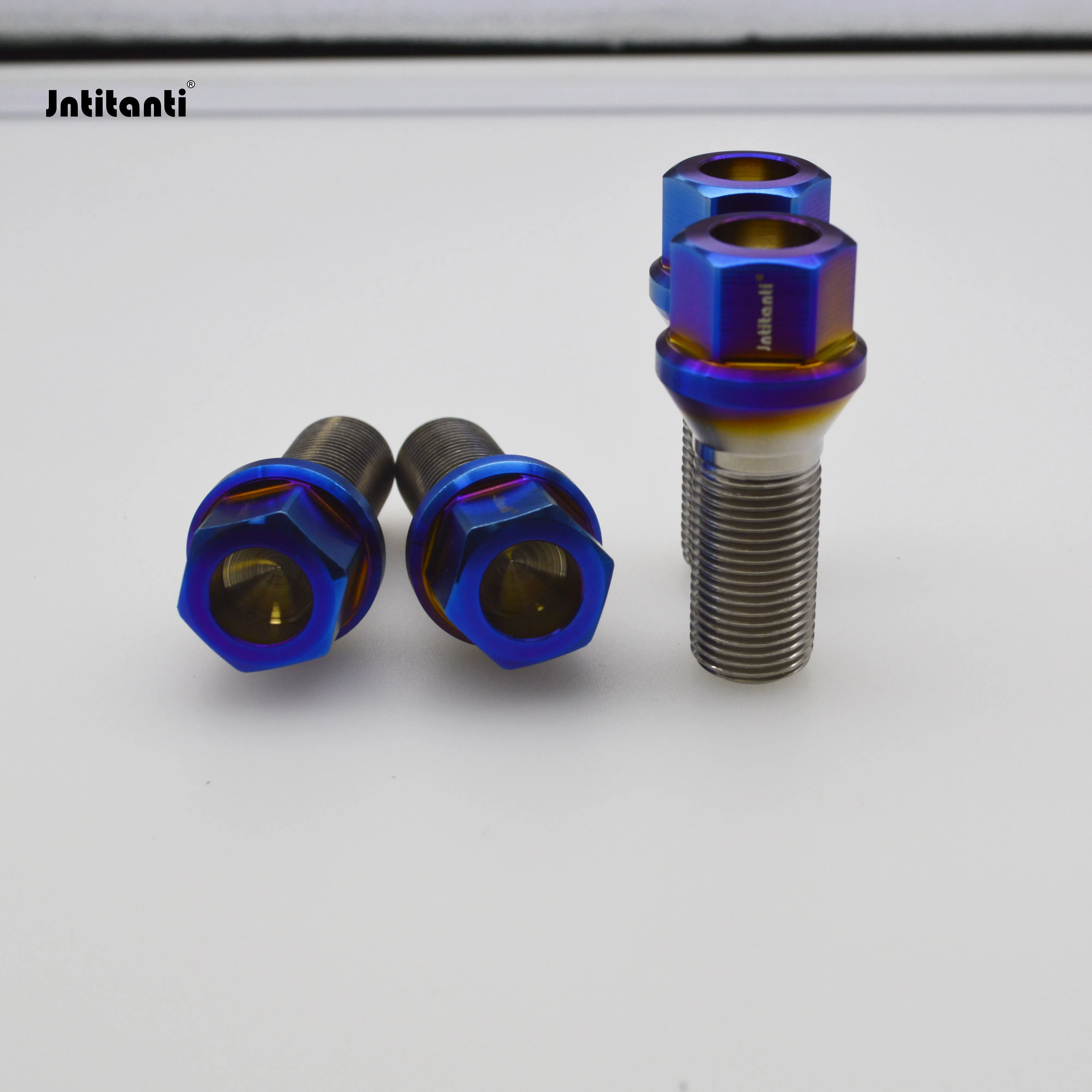 Jntitanti Gr5 Titanium wheel bolt M12x1.25x28--45mm with cone seat for old Maserati , Alfa Romeo , fiat ,Peugeot, Citroën etc