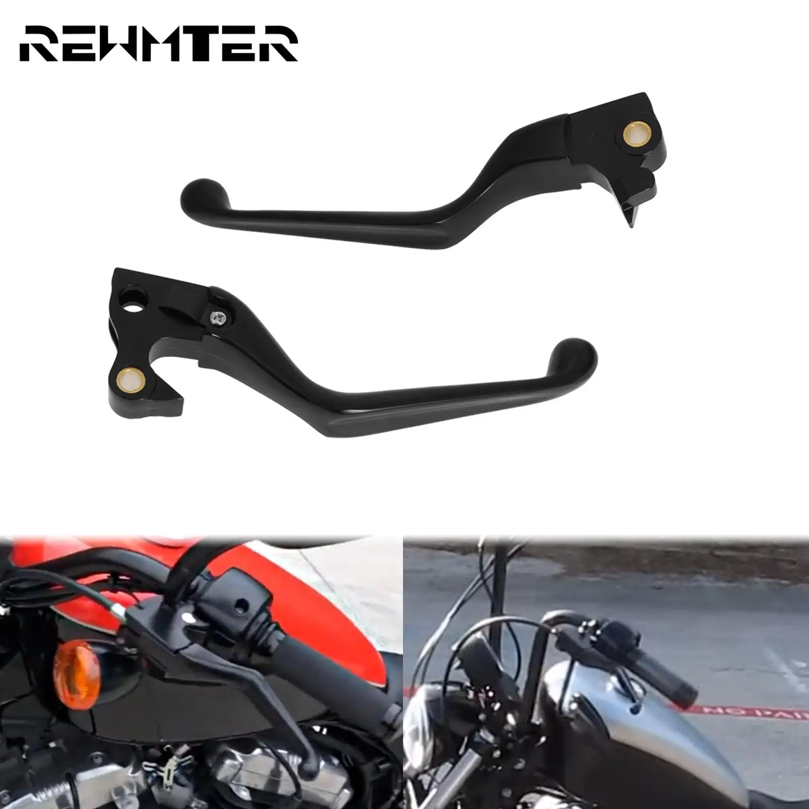 2xMotorcycle Black Brake Clutch Levers Shifter Lever For Harley Sportster XL 883 1200 04-13 Custom Roadster Low Iron Nightster