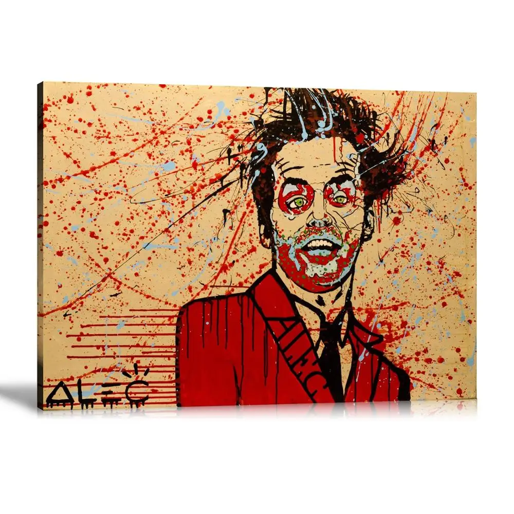HD Print Alec Monopoly Oil Painting Home Decor Wall Art on Canvas Jack Splatter Canvas Printings Room Decor