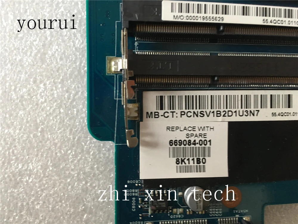 Imagem -03 - Yourui para Placa-mãe Original hp Dm4 Dm43000 Mainboard 669084001 669084501 48.4qc05. 011 Teste ok