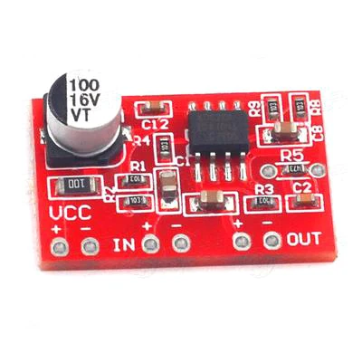 1PCS DC 3.8V-15V AD828 Stereo Dynamic Microphone Preamplifier Board MIC Preamp Module Amplifier Board