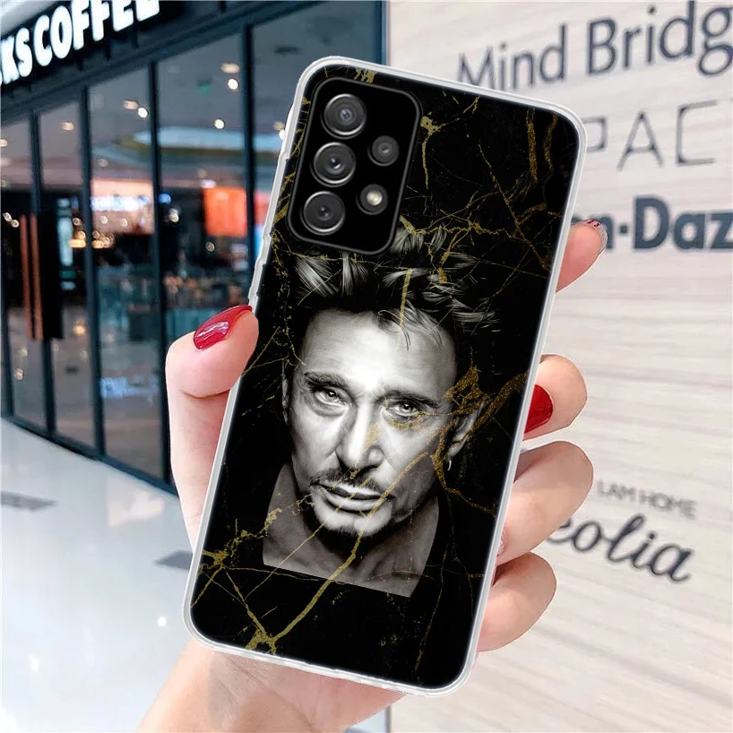 Johnny Hallyday Music For Samsung Galaxy A15 A14 A13 A12 A55 A54 A53 A52 Phone Case A32 A35 A34 A33 A25 A24 A23 A22 A04S A03S A0