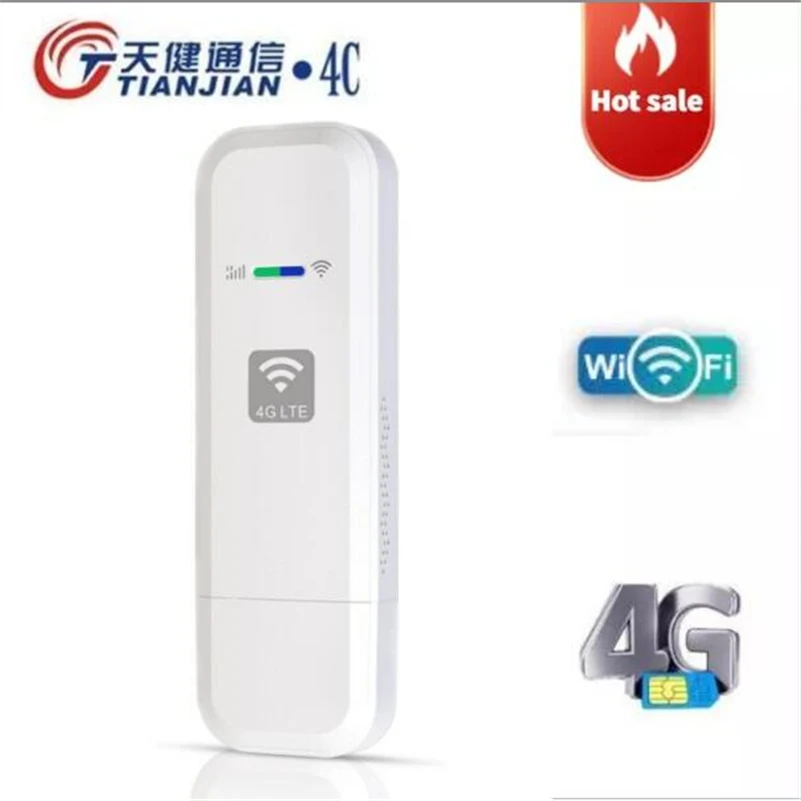 

TIANJIE 4g Modem Router Wifi Soap 4g Sim Card Usb Dongle Mini Router 3g/4g Lte Wi-fi Chip Slot Mobile Antenna External Outdoor