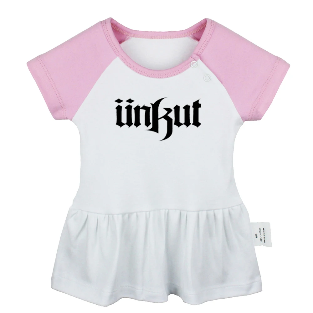 

Cool Funny Unkut Anime Death Note Symbol Design Newborn Baby Girls Dresses Toddler Infant Cotton Clothes