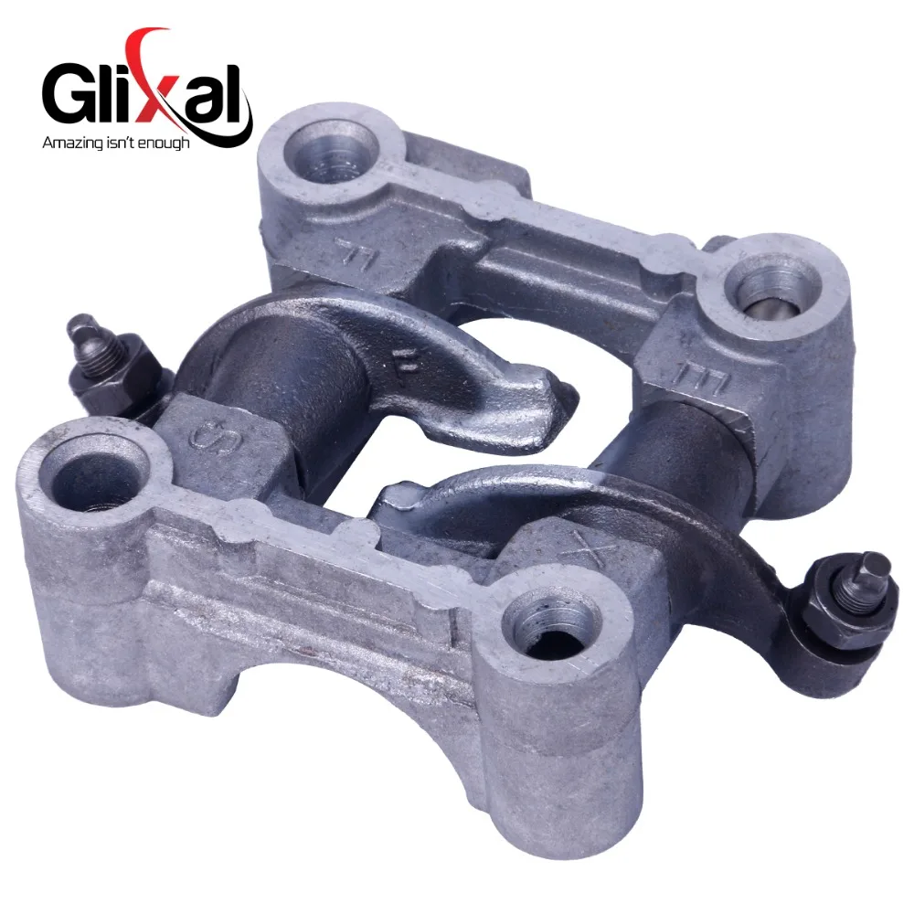 Glixal GY6 49cc 50cc skuter motorower ATV wał krzywkowy uchwyt uchwyt wahacza assy dla silnika 139QMB 139QMA (zawór 64mm i 69mm)