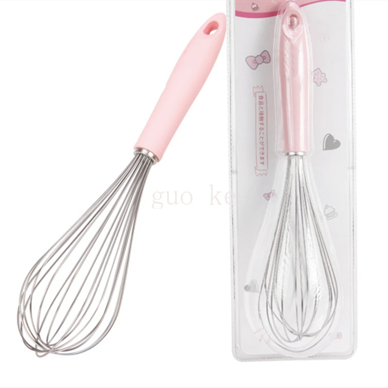 Chef Made Pink  Kitchen 304 Stainless Steel Cream Mixer Manual Whisk Mixer Kitchen Auxiliary Accessories Baking Supplies