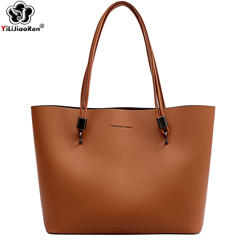 Ladies Fashion Handbags Top Handle Bag Large Capacity Totes Bags for Women Luxury Brand Pu Leather Big Shoulder Bag Female Sac