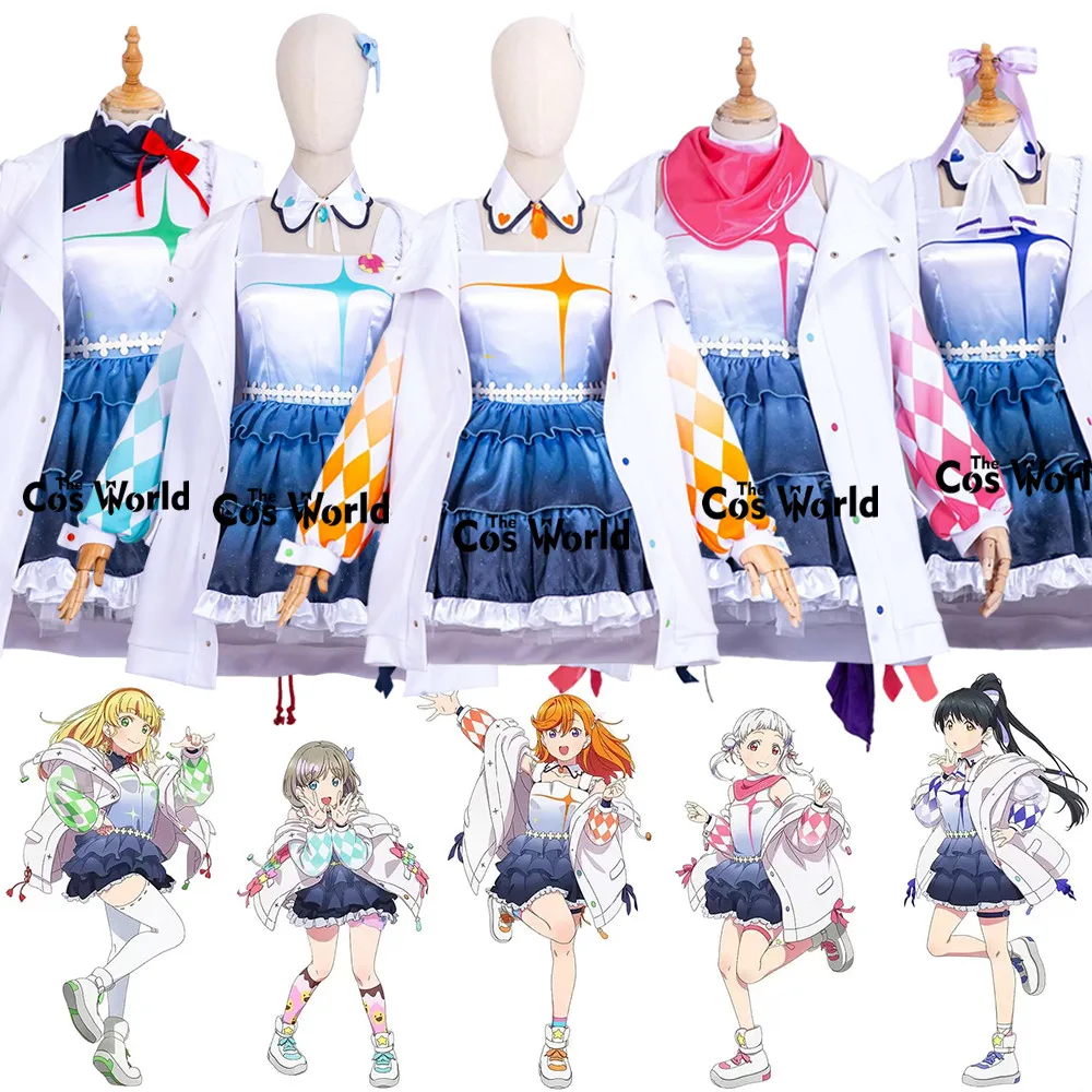 

Love Live Superstar Liella Shibuya Kanon Tang Keke Arashi Chisato Heanna Sumire Hazuki Ren Outfits Anime Cosplay Costumes