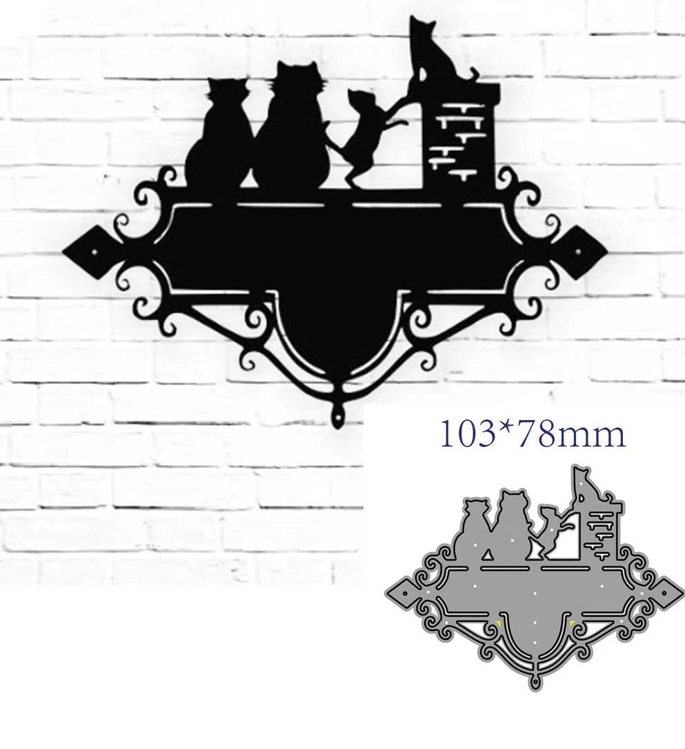 Chimney Animals Shape Metal Cutting Die DIY For Scrapbooking Decoration Crafts Lace