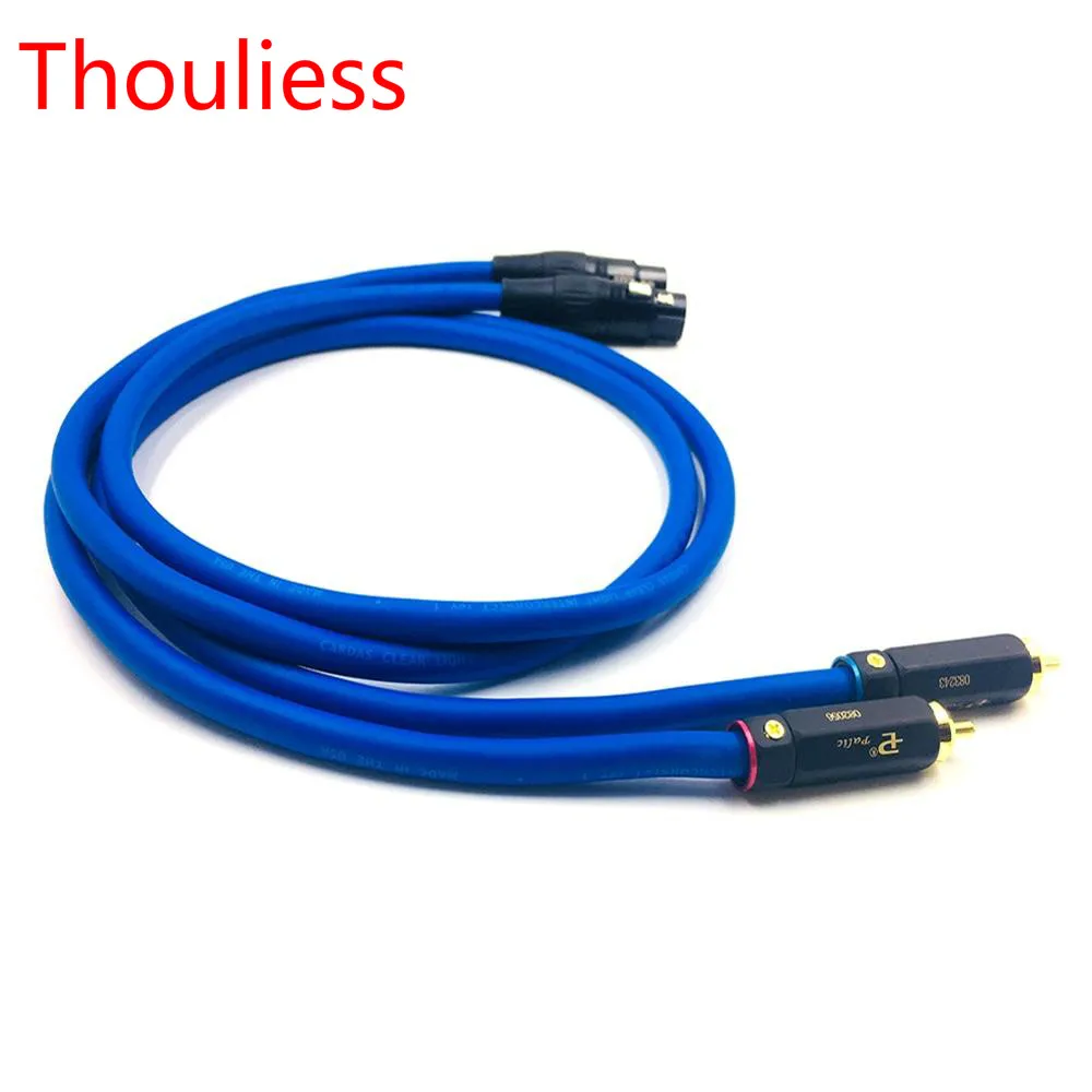 

Thouliess Pair BR-109 RCA Male to 3pin XLR Female Balacned Audio Interconnect Cable XLR to RCA Cable with CARDAS Clear-Light-USA