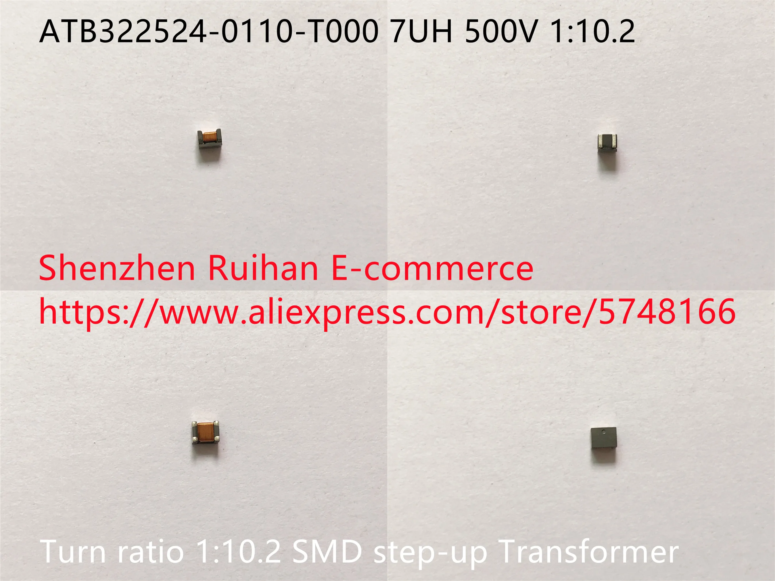 

Оригинальный новый 100% ATB 322524 -0110-T000 7UH 500V соотношение поворота 1:10.2 Повышающий трансформатор SMD