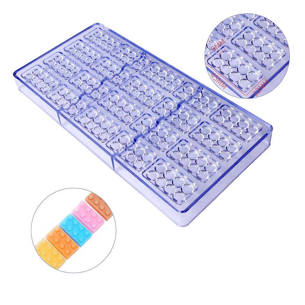 

Free Shipping Plastic 20 Cavities Blocks Shapes DIY Baking Chocolate Mold CC0033