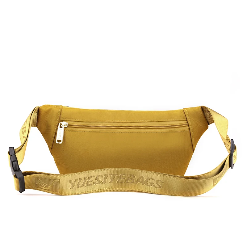 Golden Fanny Packs Women Waterproof Nylon Waist Pack Hip Bum Belt Bags Light Weight Money Phone Pouch Pochetes Mulheres