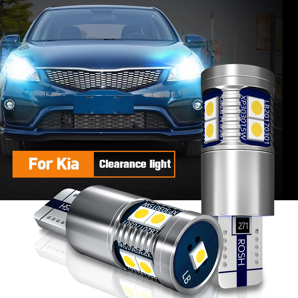 

2pcs LED Clearance Light Parking Bulb Lamp W5W T10 194 Canbus For Kia Carens 1 2 3 4 Magentis Opirus Optima Sedona Venga Proceed