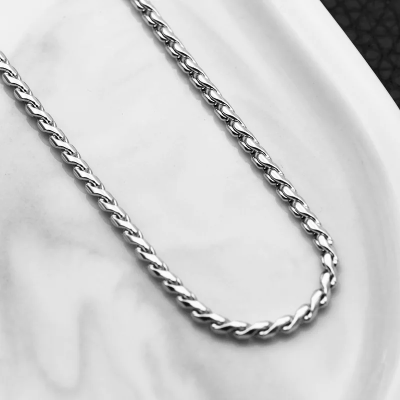 Fashion Stainless Steel S-shaped Chain Titanium Steel Necklace Men\'s New Jewelry Gift Hot Sale