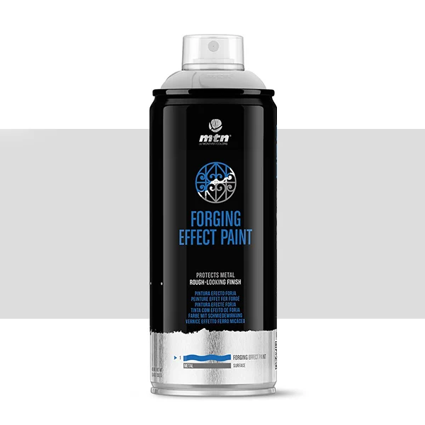 Spray paint brand MTN PRO Color RAL gray forging effect 400 ml dry very fast resistant outdoor high adhesion