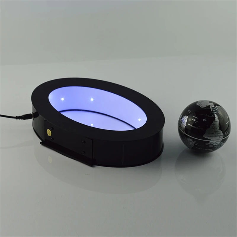 New Novelty Decoration Magnetic Levitation Floating Globe World Map with LED Light with Electro Magnet and Magnetic Field Sensor