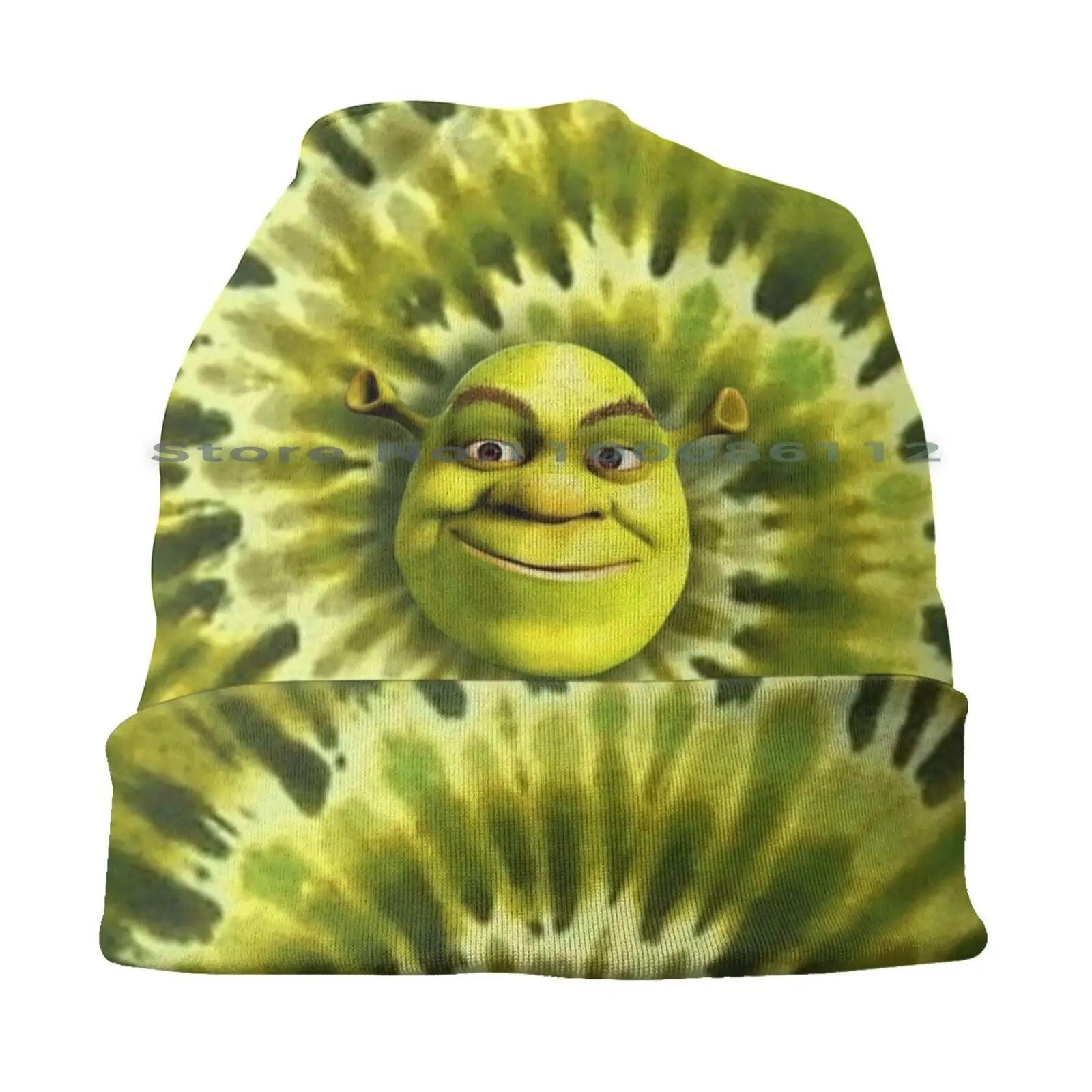 Shrek Tie Dye Beanies Knit Hat Shrek Meme Shrek Movie Ogre Tiedye Shreck Green Tie Dye Hippy Memes Shrek Is Love Kidcore