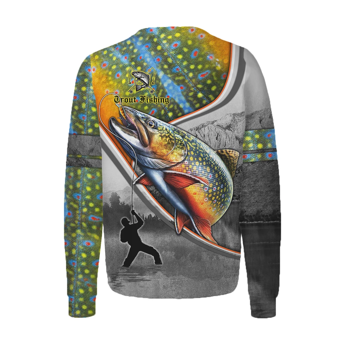 Trucha pesca hombre nombre personalizado 3D impreso Sudadera con capucha para hombre sudaderas con capucha Unisex sudadera otoño ropa de calle chaqueta Casual chándal KJ737