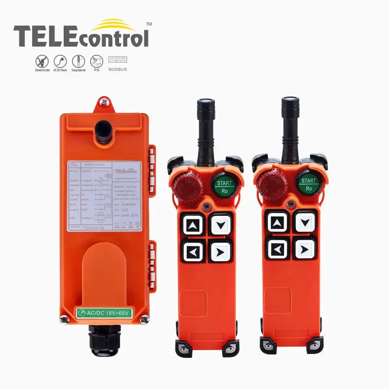 

Industrial Remote Control F21-4S Hoist Crane lift button 4 buttons 1 receiver+ 2 transmitters for truck hoist crane