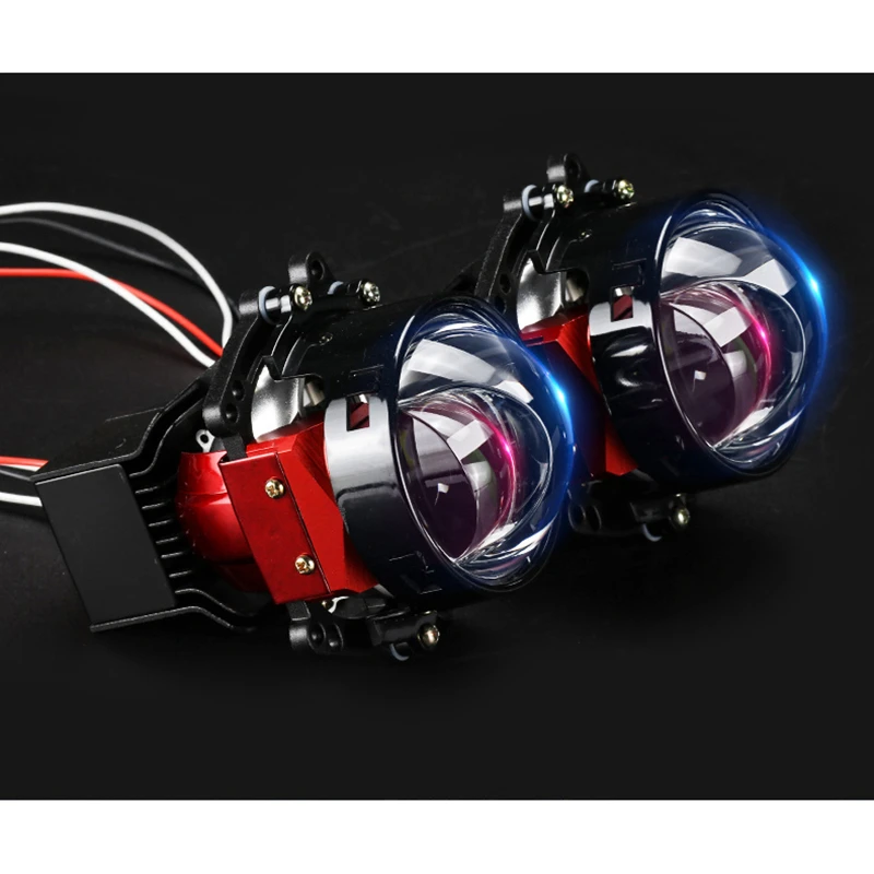 Gi8 laser double-lens direct-lit car headlights GIV quick start LED double-convex lens double-lamp cup package installation