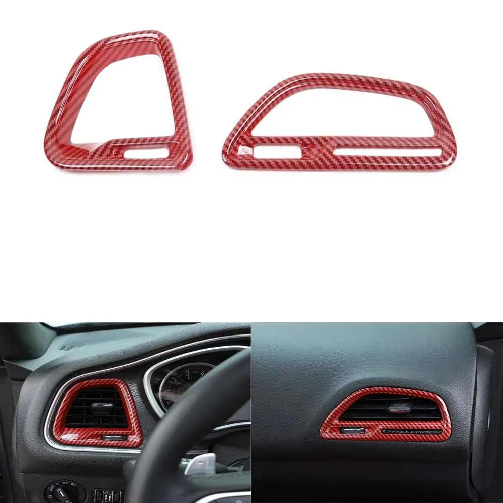 

Car Dashboard Side Air Vent Frame Trim Styling Moldings For Dodge Challenger Charger 2015 Up