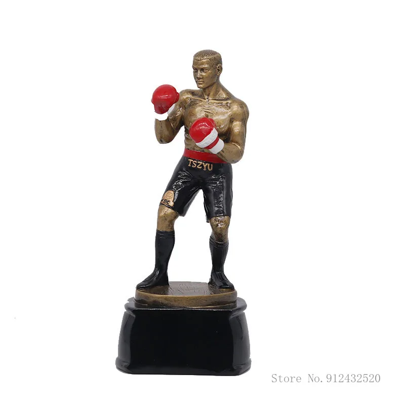 Resin Crafts with Custom Lettering, Commemorative Gift Ornaments, Home Decoration, Sports Award, Universal, boxing
