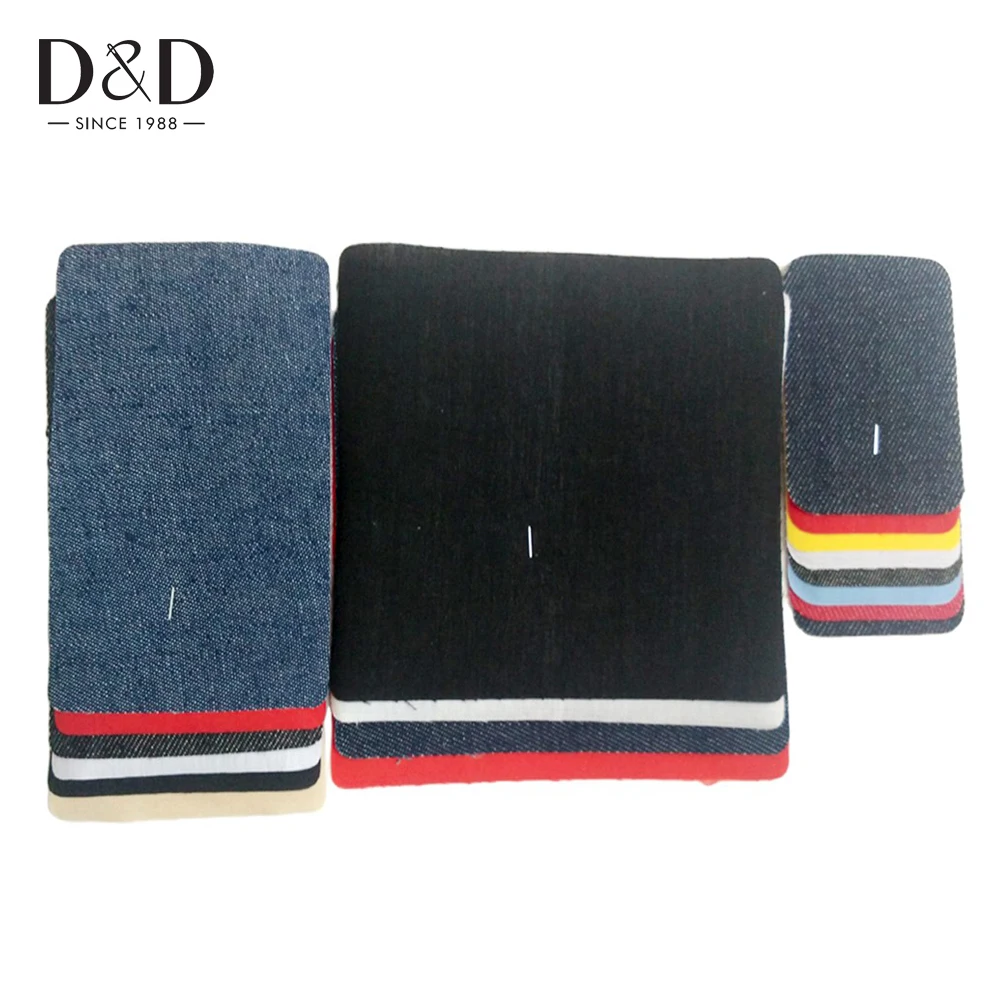 D&D Jeans Patch Iron On Patches Embroidered Sewing Repair Elbow Knee Denim Patches For Child clothes stickers Accessories Patch