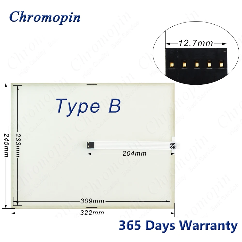 Imagem -06 - Digitador da Tela de Toque para b & r 5ap920.1505-k16 Vidro do Painel da Tela de Toque para b & r 5ap920.1505.k16 5ap9201505-k16 Mais Película Protetora