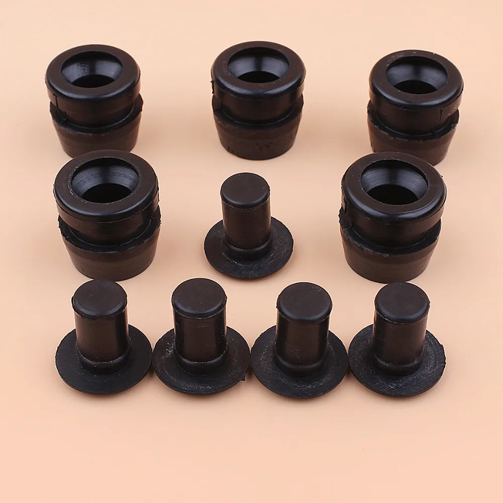 Chinese 2500 Chainsaw Rubber Annular Buffer Plug Cap Kit For 25CC 2500 Chainsaws Zenoah Komatsu G2500 Replacement Spares Parts