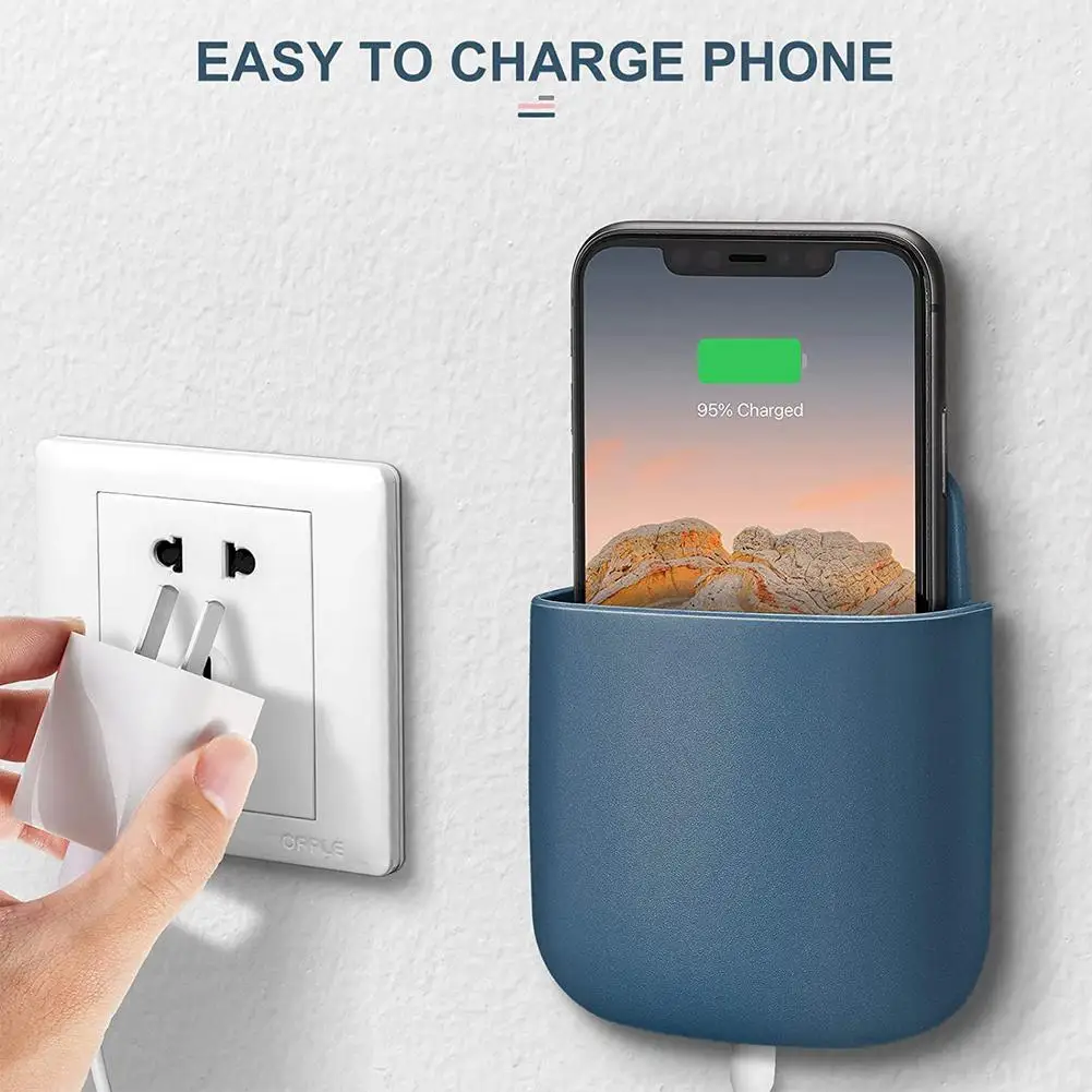 NEW Wall Mounted Storage Box Remote Control Storage Organizer Case For Air Conditioner TV Mobile Phone Plug Holder Stand Rack